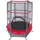 Trampolin s mrežom, crno-crveni, promjer 137 cm