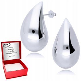 Srebrne naušnice 925 u obliku velikih suza kapljica