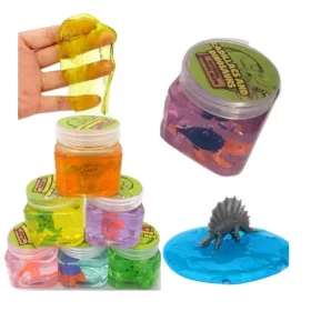   Dinozaur gel masa u kutiji sa tekućim plastelinom - Set od 12 komada