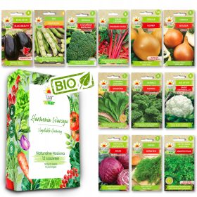   Zeleni raj u vrećici - Set sjemenki povrća za uzgoj patlidžana, graha, brokule, cvjetače i kupusa