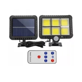   Solarna svjetiljka s senzorom pokreta za sumrak 120 LED + daljinski upravljač