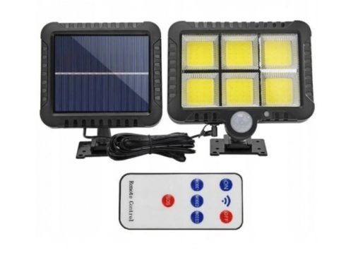 Solarna svjetiljka s senzorom pokreta za sumrak 120 LED + daljinski upravljač