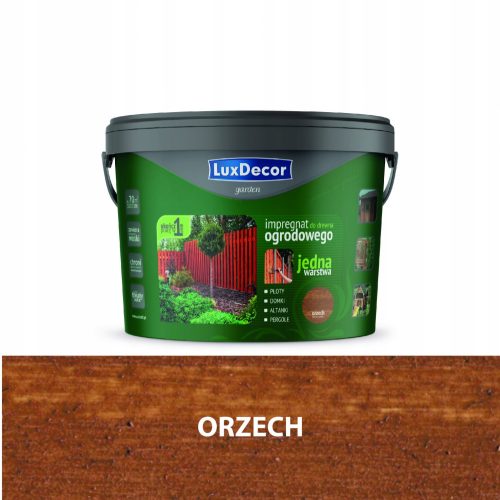 Luxdecor vrtna impregnacija za drvo 9l orah