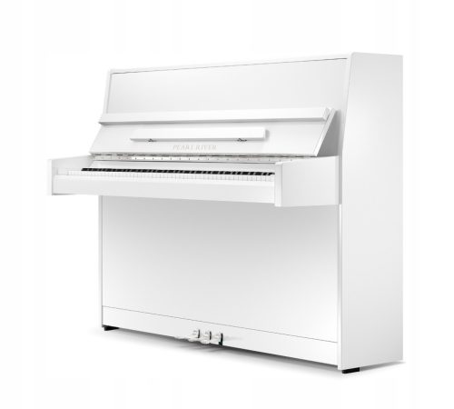 Pianino akustičan Pearl River Precise 112 EU bijeli sjaj + krom