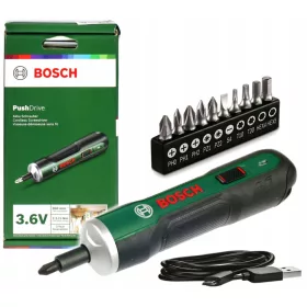 Bosch Akumulatorski Odvijač 3,6V PUSHDRIVE s 10 Navještaka