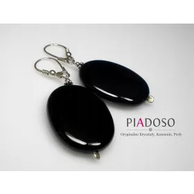 Elegantne srebrne naušnice s oniksom