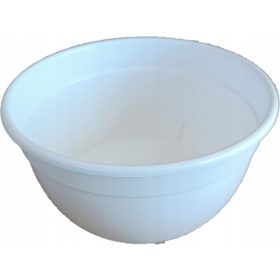 BIANCA KOMPOZICIJA GROBNE MISKE ZA CVIJEĆE 18CM