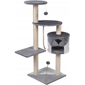   Domaća kula za mačke, leglo za mačke, mačka stablo za igru i grebanje Funfit Home&Office 101 - 160 cm