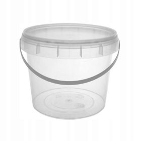 Plastično kantice s poklopcem 1L 100 kom s atestom PZH