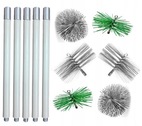 SET ZA ČIŠĆENJE DIMNJAKA OD DOLJE 7M (1.4) 3 ČETKI 140-160