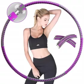 Hula Hop Hoop s nitnama Ljubičasto-Siva Profilirana 90 cm
