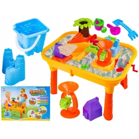   Plastični Vodeni Pješčanik Basen - Stolik + Dodaci Foremki