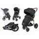 Ljetna dječja kolica Summer Baby, crna, 4 kotača