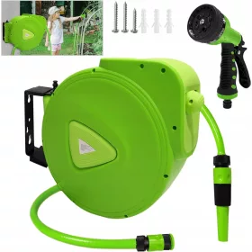    Aufun garden Automatski kolut za crijevo, priključak 3/4", okretni, 30 m