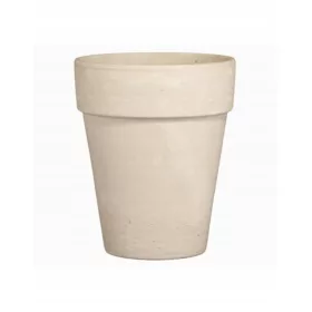   Lonac za cvijeće 20 cm x 17 x 20 cm promjer 16 cm prirodna keramika, nijanse smeđe i bež, nijanse sive i srebrne
