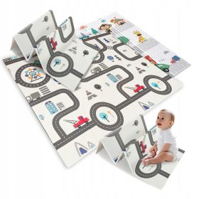    Velika, dvostrana, sklopiva, edukativna pjenasta podloga za djecu, XPE, 180x200 cm