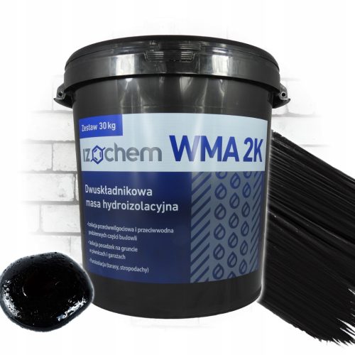 IZOCHEM WMA 2K|Dvokomponentna Bituminalna Masa za Hidroizolaciju 30 kg