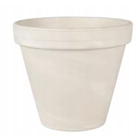    Lonac za cvijeće 18 cm x 21 x 18 cm promjer 19 cm keramika krem