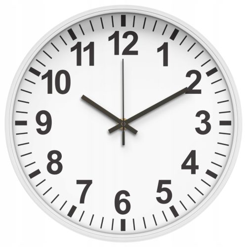  Modern20 zidni sat bijela, crna, nijanse smeđe, 26 cm