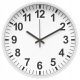  Modern20 zidni sat bijela, crna, nijanse smeđe, 26 cm