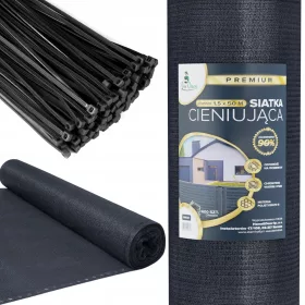 Zasjenjena mrežasta maskirna ograda 1,5x50m 90%