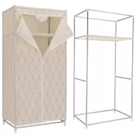   Garderoba Vitto Gaja Bež 75 x 160 x 50 cm | Tekstilna Škrinja s Policom i Vješalicom

Ova elegatna garderoba Vitto Gaja u bež boji je idealna za Vaš dom, ured ili kampiranje. Izrađena je od čvrstih če