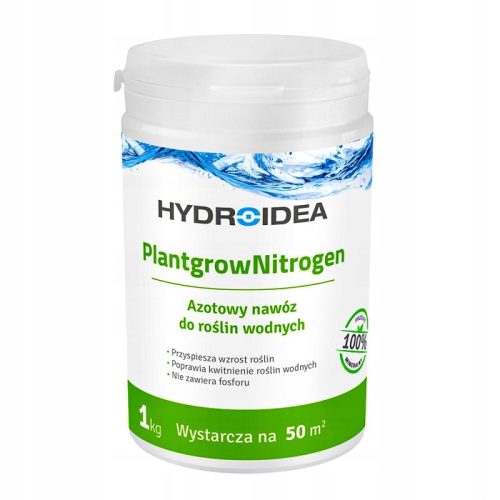Hydroidea Plantgrow Dušično gnojivo za vodene biljke 1 kg Hydroidea PlantgrowDušično gnojivo za vodene biljke je inovativni preparat obogaćen azotom, idealan za