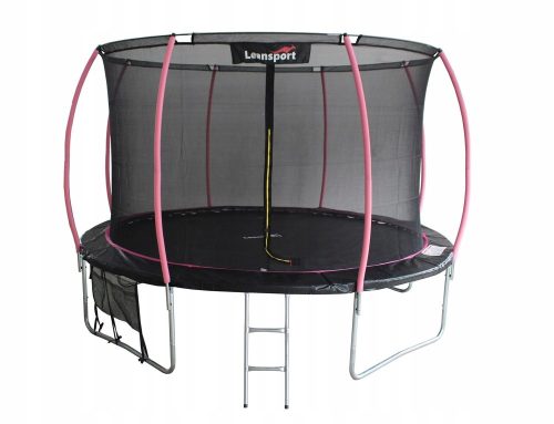 Trampolina za dvorište s mrežom LEAN Sport Max 8ft Crno-Roza