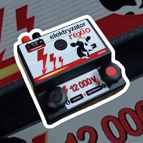 REXIO električni pastir - 0,6J, na struju, na baterije, snažan, poljski!