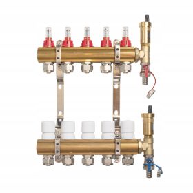   Razdjelnik podnog grijanja AFRISO 5 sekcija s PEX / PERT złąčkama