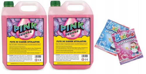 Pink_Bubbles Mega Velike Bublinje Tekućine za Sapunice 10+10 (20 litara)