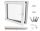 Prozor od PVC-a Lorac RU50x50B-58L lijevi 50x50 cm Bijeli