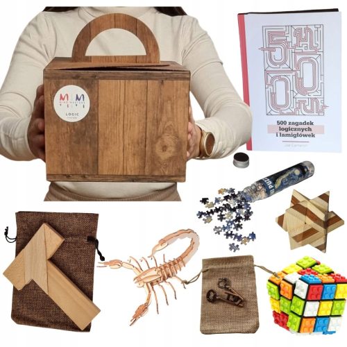 LOGIČKA KUTIJA Univerzalni poklon, set slagalica: tangram, Onboaring slagalica