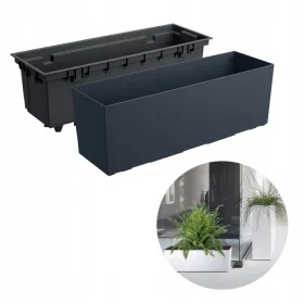    Prosperplast saksija 58 cm x 18 x 19,5 cm promjer 20 cm plastična crna