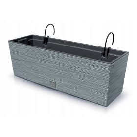    Prosperplast saksija za cvijeće 58 cm x 18 x 19,5 cm plastične nijanse sive i srebrne