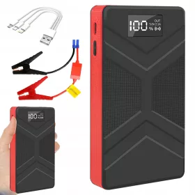   CarJump Powerhouse 6000mAh Booster Power Bank with LED Light and Clamps