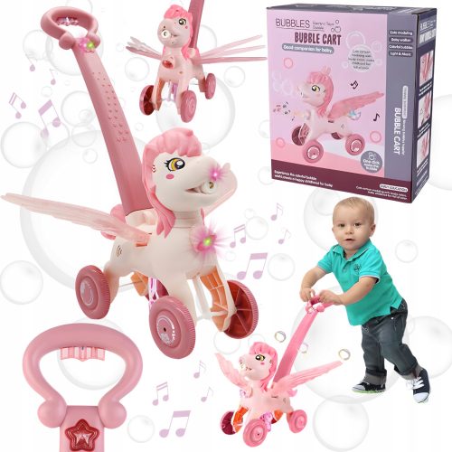 KONJIĆ POGURIVAČ 2u1 BUBBLE MACHINE WALKER LIGHT