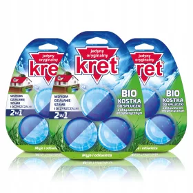 Septička kocka za WC čišćenje Kret BIO, 3x150g