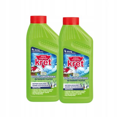 KRET BIO Gel za Otpuštanje Cijevi Kuhinja Kupaonica 500g x2