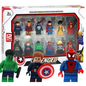    BLOKOVI miniFIGURE OSVETNICI Hulk, Spider, Wolverine 12 figura