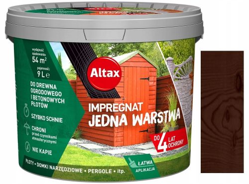 Altax impregnacija za drvo u vrtu smeđa 9L