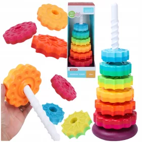 ZAKREĆUĆA PIRAMIDA WIEŽA TČZOWA EDUKATIVNA 41CM