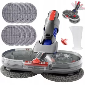   KRAJ ČETKE ZA DYSON V7 V8 V10 V11 - Profesionalna Mopujuća Četka + 8 Dodatnih Poklopaca