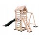 Playground "LUNA" - children's house, tower, sandbox, swing