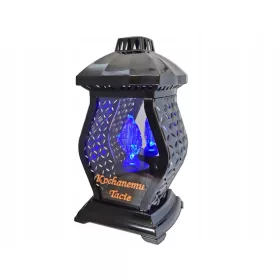   TATA TATA Lampion sa šljunkom, mala vazica, RTN, crni + LED figurica