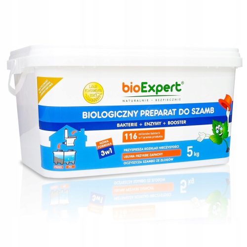 Bakterije za septičke jame BIOEXPERT za pročišćivače 3u1 - Enzimi za mirise 5kg