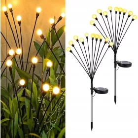  Solarna lampa, crna, 65 cm, 2 kom.