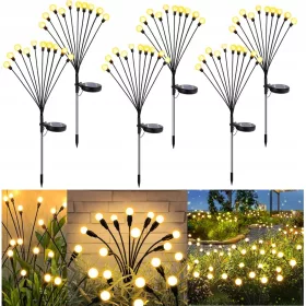    Solarna lampa, crna, 65 cm, 2 kom + Solarna lampa, crna, 65 cm, 4 kom.