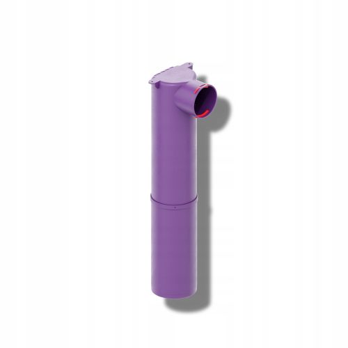 MAX-VENT plenumska kutija 90/123 srebrni dodatak, duga 678 mm