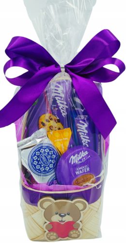  MILKA Box Poklon Košarica Set Slatkiša Poklon Rođendanski Imendan 18 30